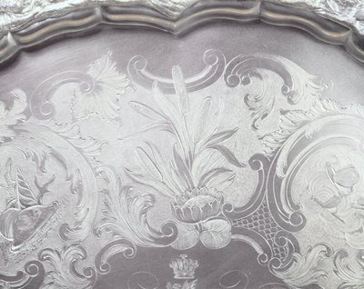 Esempio di Flat-chasing, design di giunchi, c.1845 da Unbekannt Unbekannt